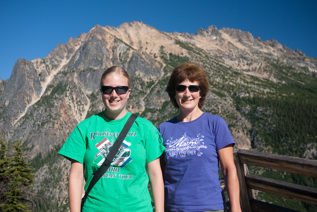 Kim and Bonnie at Washington Pass Kim and Bonnie at Washington Pass